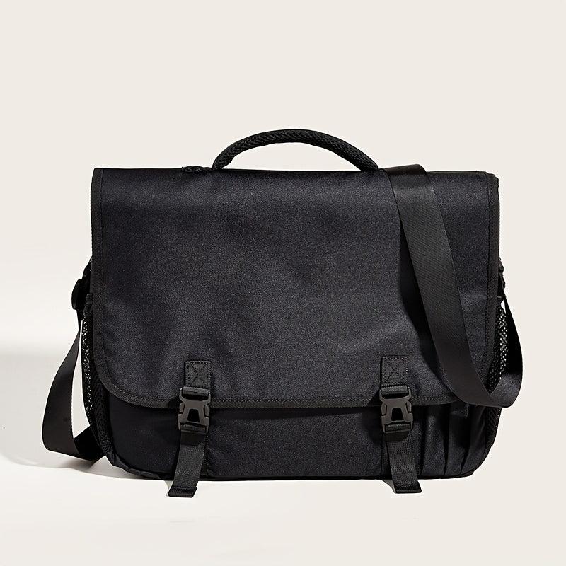 1pc Black Business Commuter Briefcase - Large Capacity Storage