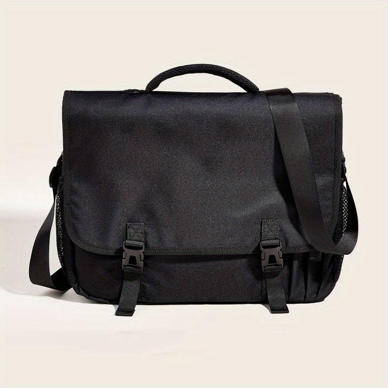 1pc Black Business Commuter Briefcase - Large Capacity Storage