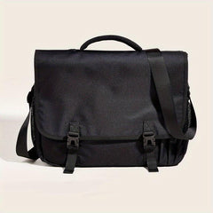 1pc Black Business Commuter Briefcase - Large Capacity Storage
