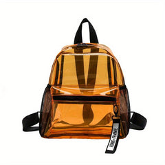 Transparent PVC Backpack Colorful Large Capacity Waterproof Bag