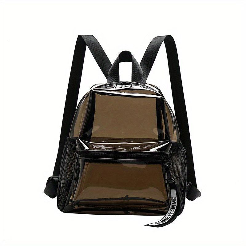 Transparent PVC Backpack Colorful Large Capacity Waterproof Bag