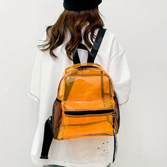 Transparent PVC Backpack Colorful Large Capacity Waterproof Bag
