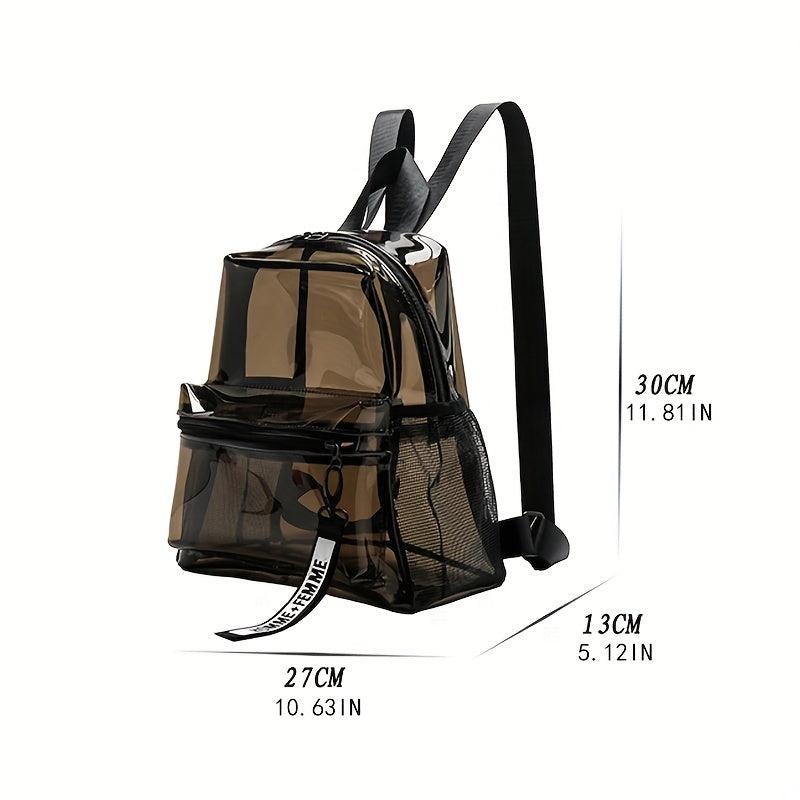 Transparent PVC Backpack Colorful Large Capacity Waterproof Bag
