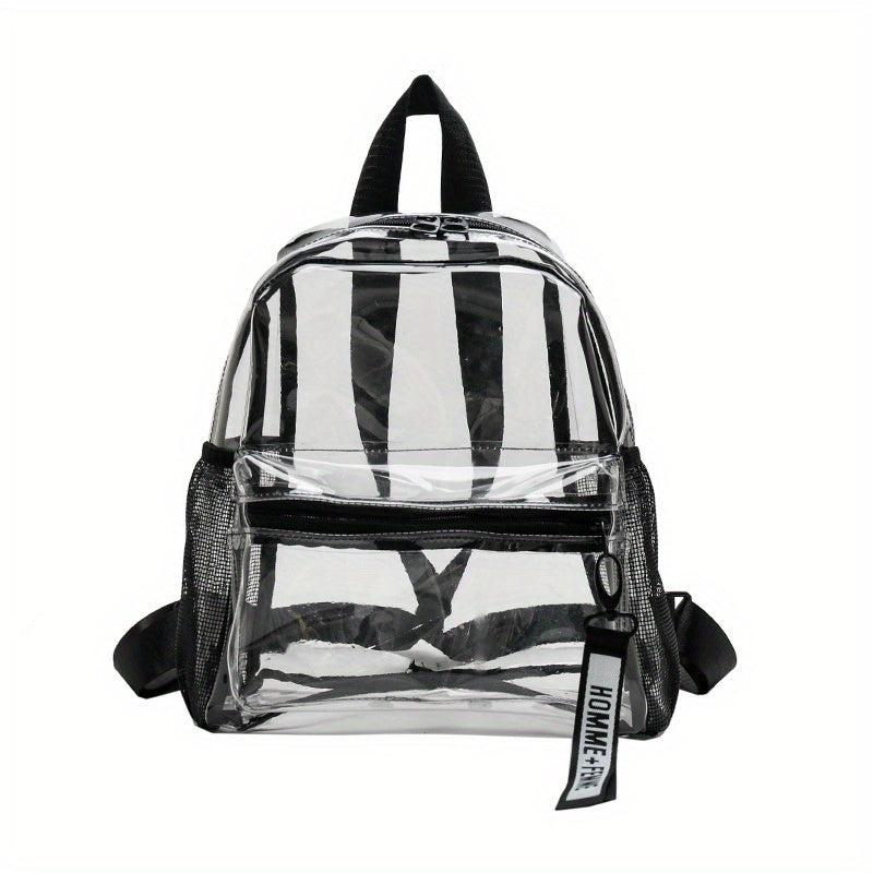 Transparent PVC Backpack Colorful Large Capacity Waterproof Bag