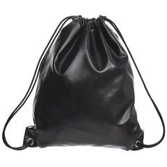 Casual PU Leather Bundle Backpack Drawstring Backpack