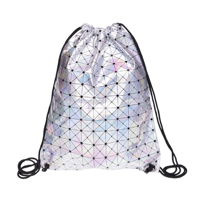 Casual PU Leather Bundle Backpack Drawstring Backpack
