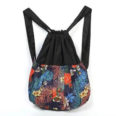 Large Capacity Printed Drawstring Backpack Lightweight Travel Backpack