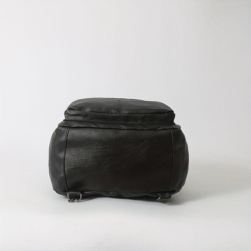Casual Soft PU Leather Backpack Handbag
