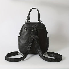Casual Soft PU Leather Backpack Handbag