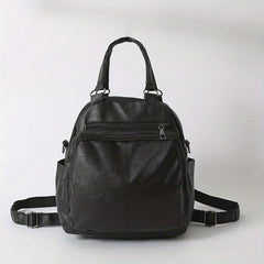 Casual Soft PU Leather Backpack Handbag