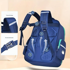 Waterproof Lightweight Schoolbag Spine Protection Backpack