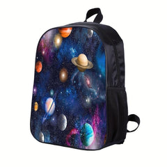 Starry Universe Space Printed Backpack Lightweight Outdoor Travel