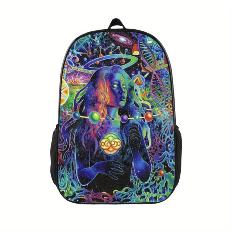 Starry Universe Space Printed Backpack Lightweight Outdoor Travel