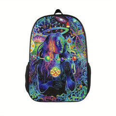 Starry Universe Space Printed Backpack Lightweight Outdoor Travel