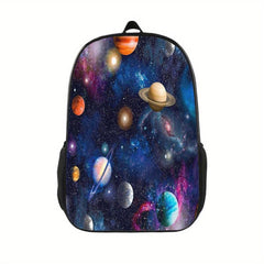 Starry Universe Space Printed Backpack Lightweight Outdoor Travel