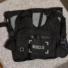 Tactical Chest Bag Nylon Waterproof Shoulder Bag Outdoor Sports Reflective