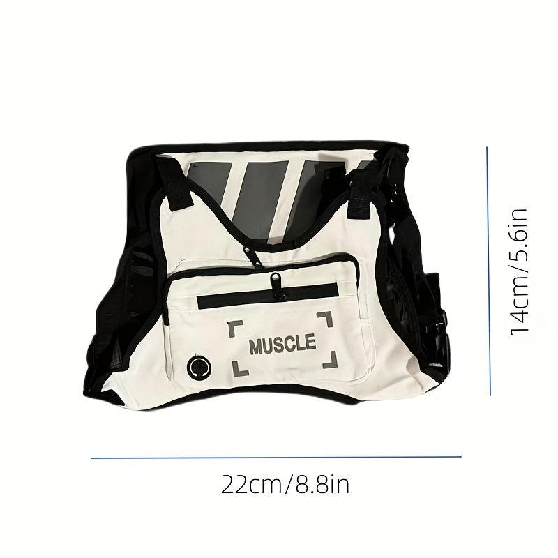 Tactical Chest Bag Nylon Waterproof Shoulder Bag Outdoor Sports Reflective