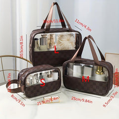 Waterproof Square Cosmetic Bag Portable Toiletry Bag Travel Large Capacity