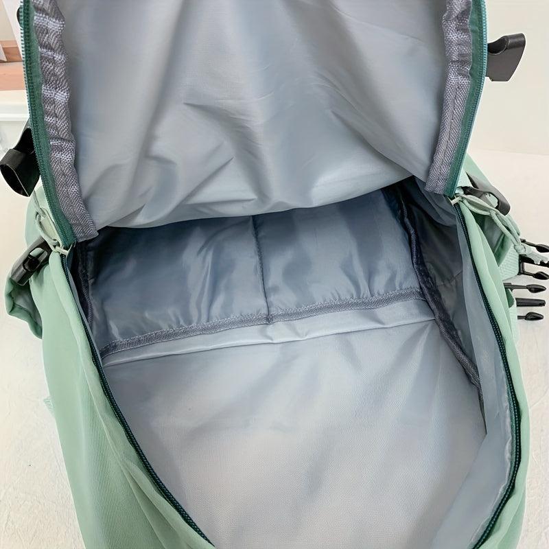 Casual Student Schoolbag Large Capacity Cow Pattern Contrast Backpack
