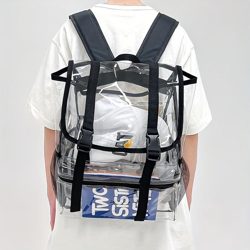 Heavy Duty Clear Backpack Large Bag For School Work