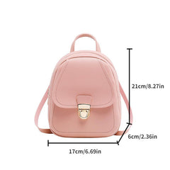 Sweet Mini Backpack With Earphone Hole Double Shoulder Bag