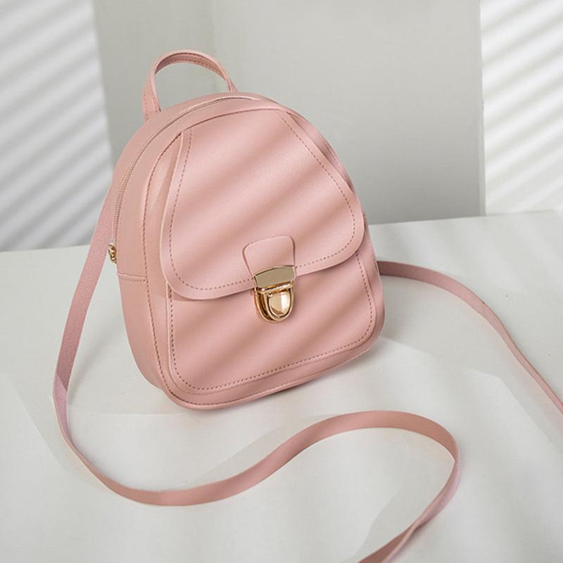 Sweet Mini Backpack With Earphone Hole Double Shoulder Bag