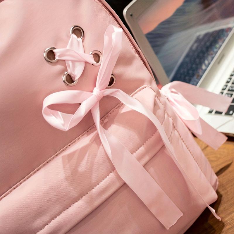 Lightweight School Bag Preppy Laptop Backpack Men Women Travel Bag