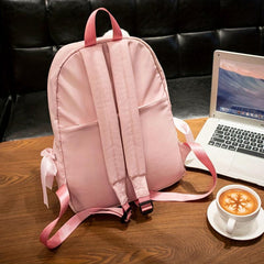 Lightweight School Bag Preppy Laptop Backpack Men Women Travel Bag