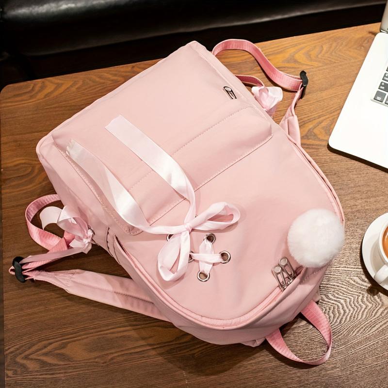 Lightweight School Bag Preppy Laptop Backpack Men Women Travel Bag