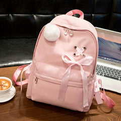 Lightweight School Bag Preppy Laptop Backpack Men Women Travel Bag