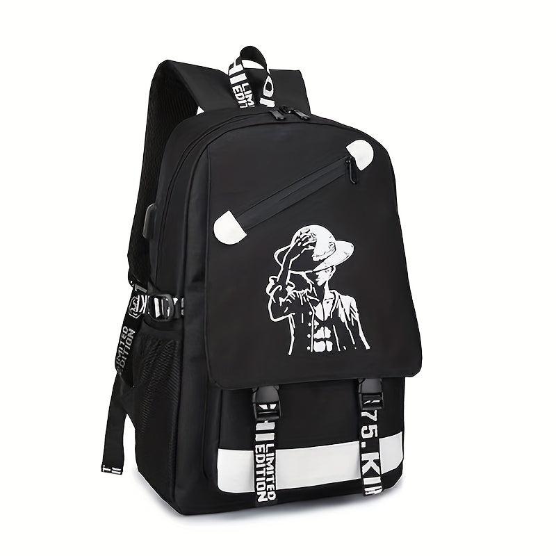 Casual Luminous Backpack Large Capacity Oxford Cloth Backpack