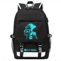 Casual Luminous Backpack Large Capacity Oxford Cloth Backpack