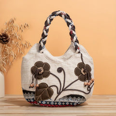 Beaded Flower Toiletry Bag Handbag