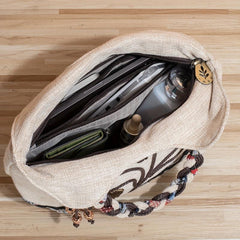 Beaded Flower Toiletry Bag Handbag