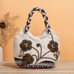 Beaded Flower Toiletry Bag Handbag