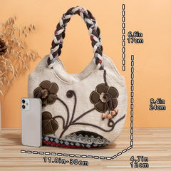 Beaded Flower Toiletry Bag Handbag