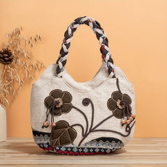 Beaded Flower Toiletry Bag Handbag