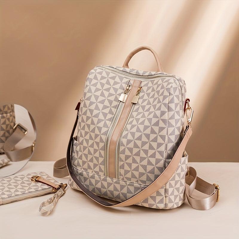 Casual Print Backpack Large Capacity All-match Pocket Backpack