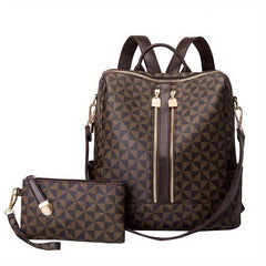 Casual Print Backpack Large Capacity All-match Pocket Backpack