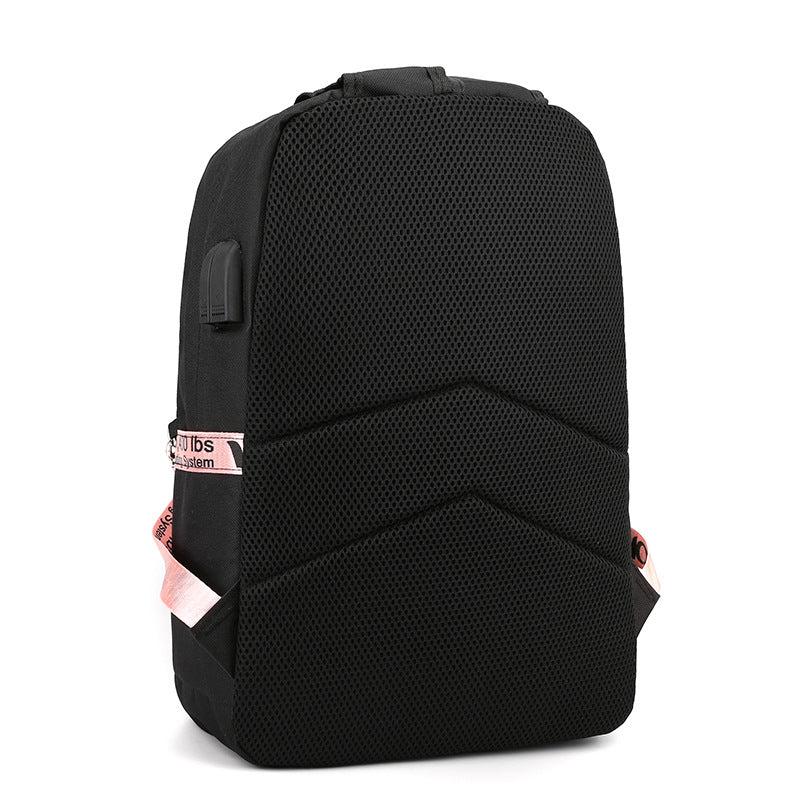 Casual Backpack With USB Charging Travel Bag Computer Bag