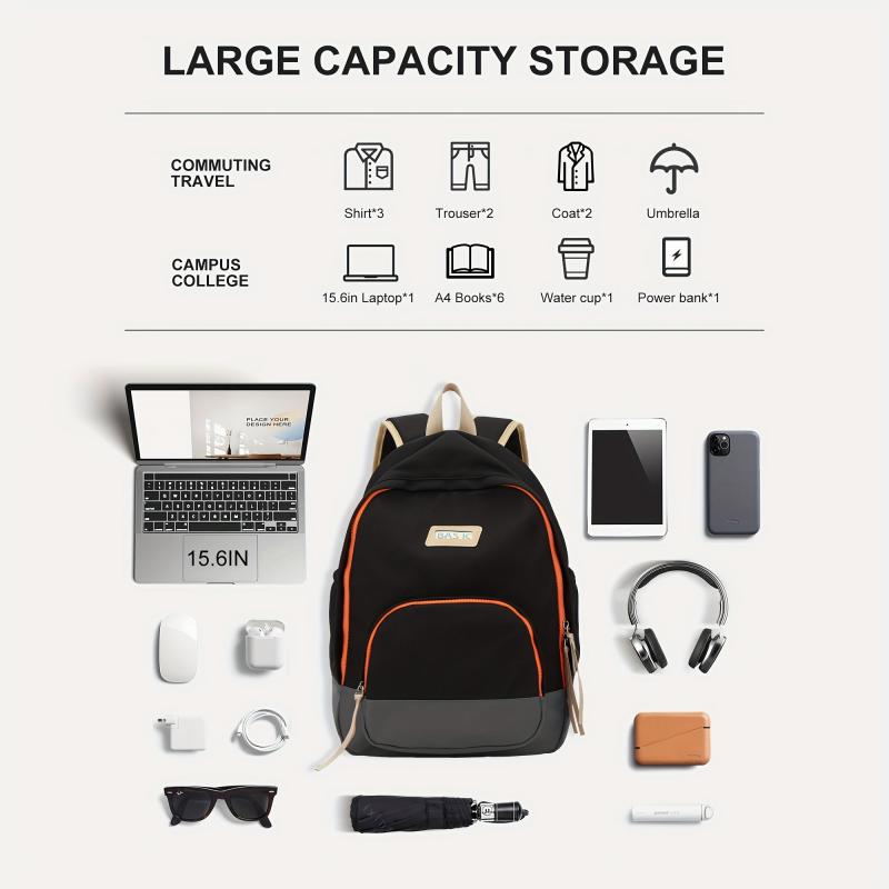 Lightweight School College Laptop Backpack Men Women Travel Bag
