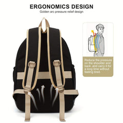 Lightweight School College Laptop Backpack Men Women Travel Bag