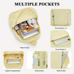 Casual School Backpack Laptop Bag Travel Bookbag Teenagers