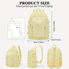 Casual School Backpack Laptop Bag Travel Bookbag Teenagers