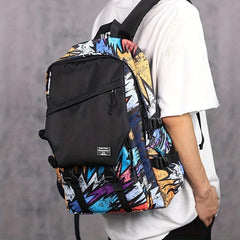 Casual Large Capacity Graffiti Backpack School Bag