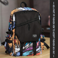 Casual Large Capacity Graffiti Backpack School Bag