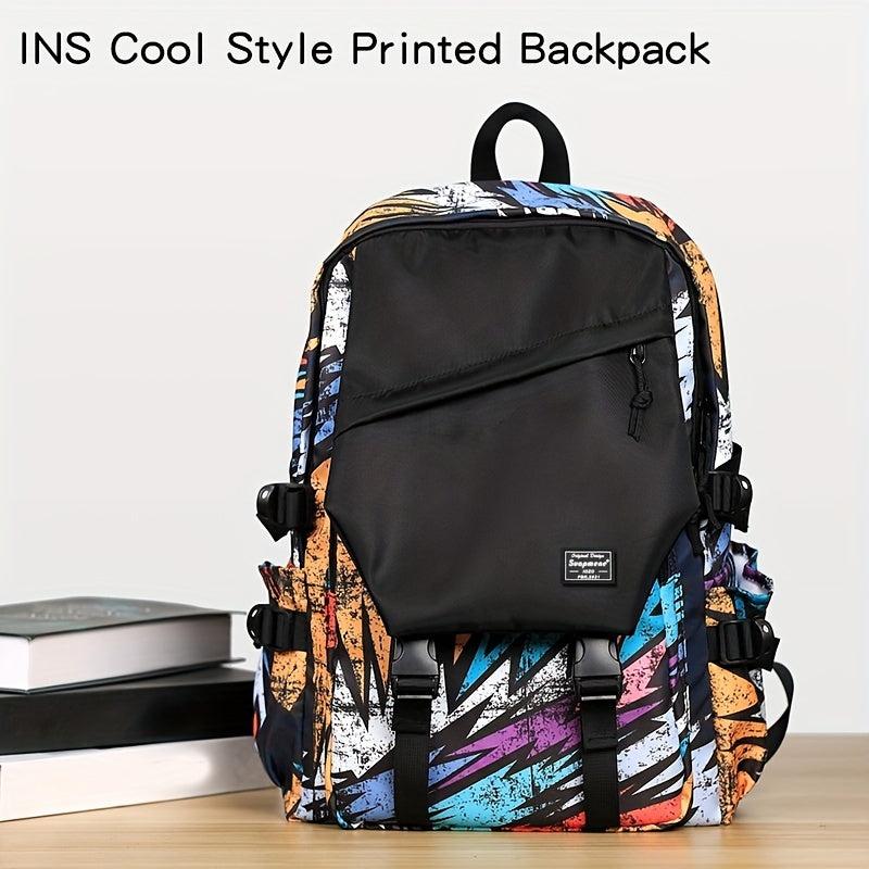 Casual Large Capacity Graffiti Backpack School Bag
