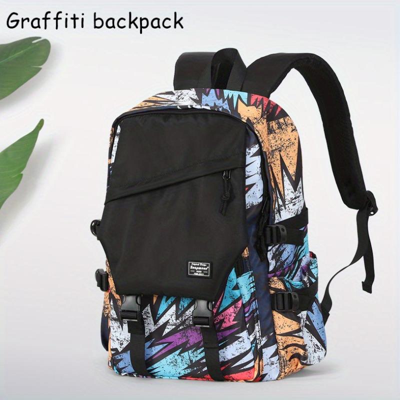 Casual Large Capacity Graffiti Backpack School Bag