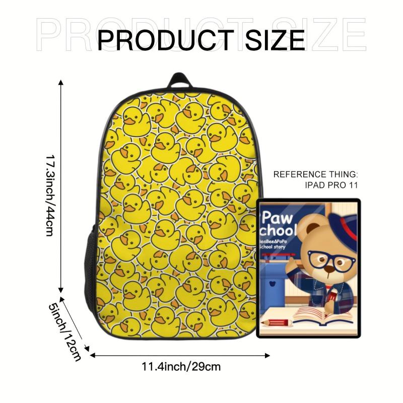 Backpack Duck Cartoon School College Backpack