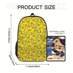 Backpack Duck Cartoon School College Backpack
